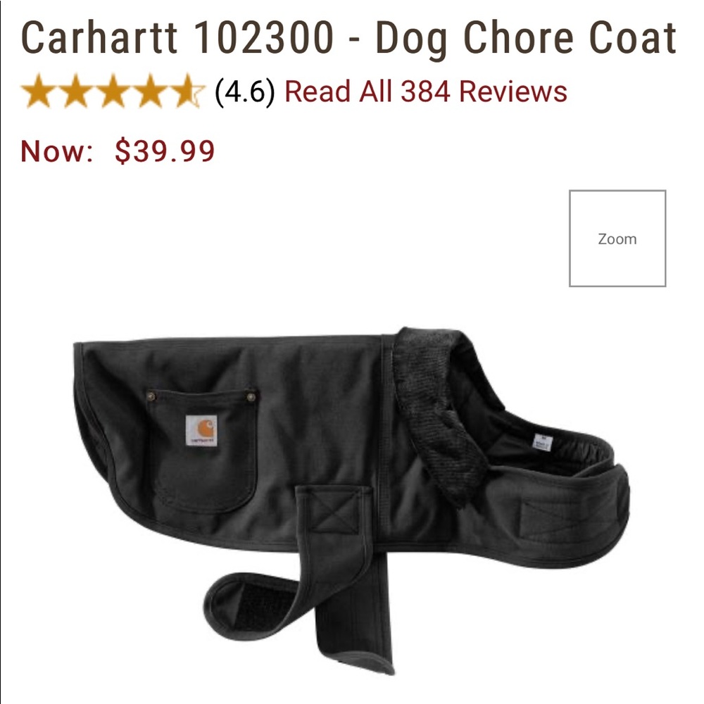 Carhartt dog chore coat